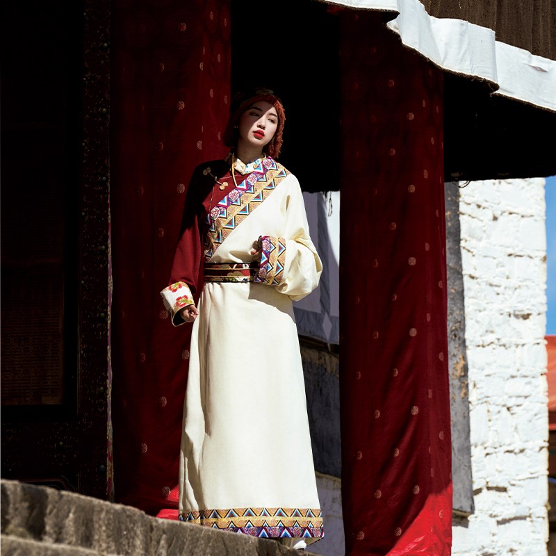 手作织锦缎腰带,藏风藏族饰品民族风 编织复古装饰 藏装配饰腰封