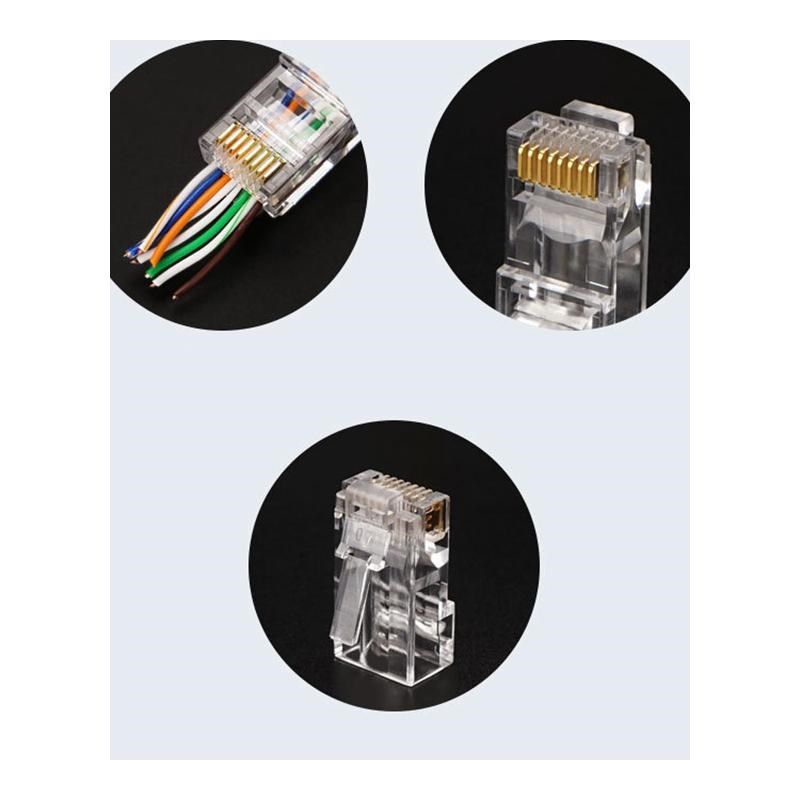 RJ45 Crimp Tool Network Repair Tools Pass Through Cat5 Cat5E