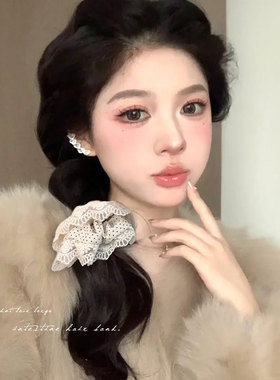 波点大肠发圈韩系女高级感头绳2024新款高端橡皮筋扎头发发绳现货