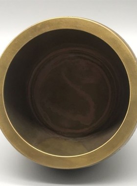 仿古五谷丰登摆件金斗铜缸粮仓篓升子O年年有余客厅聚宝盆