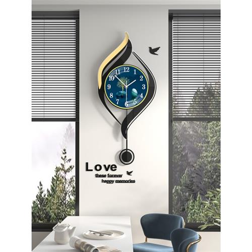 2022新款网红挂钟客厅大气 创意家用钟表挂钟客厅网红现代简约大