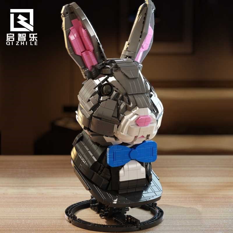 103000-01 生肖头虎首龙首大型摆件模型拼组装积木玩具礼品