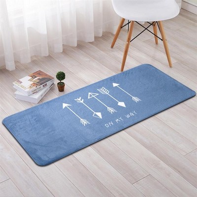 Modern Kitchen Mat Cactus Print Anti-slip Area Rugs Living R