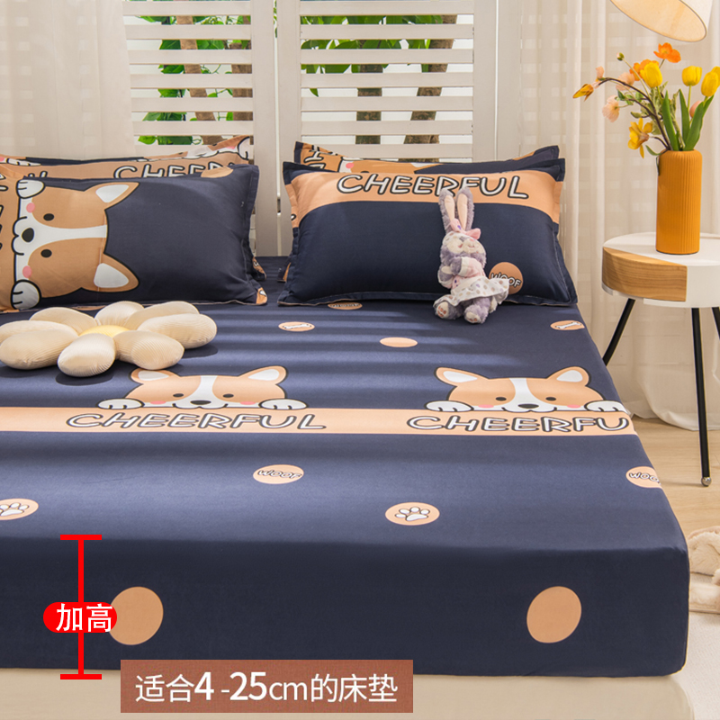 床笠单件床垫床罩保护罩新款纯水洗棉床套床单防灰尘罩全包四季夏
