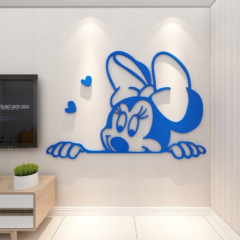 优选卧室布置房间装m饰床头墙贴纸自粘电视背景墙创意亚克力3D立1,家居饰品,文化墙贴,淘宝优惠券,粉丝福利购,淘宝优惠卷