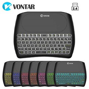 English Super keyboard Russian Backlight 2.4G Bluetooth