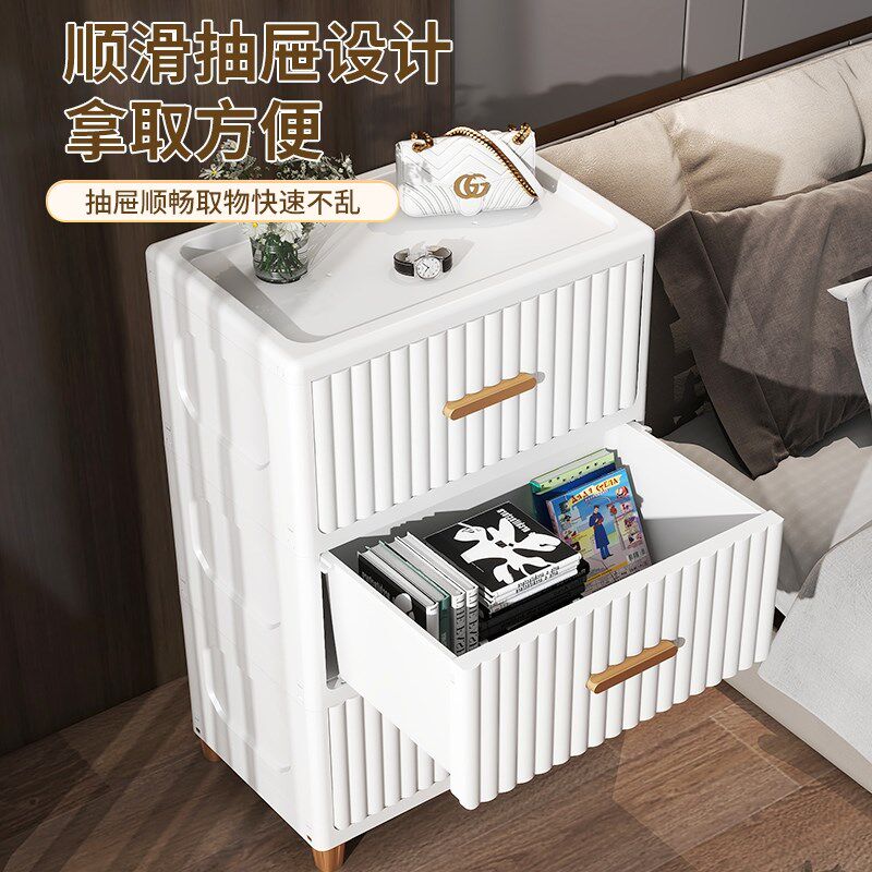 40/50CM儿童衣柜卧室整理五斗橱加高抽屉式收纳柜密封塑料储物箱