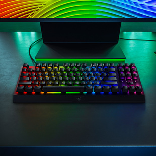 TKCL电脑游戏电竞RGB背光87机械键盘 Razer雷蛇黑寡妇蜘蛛V3竞技版