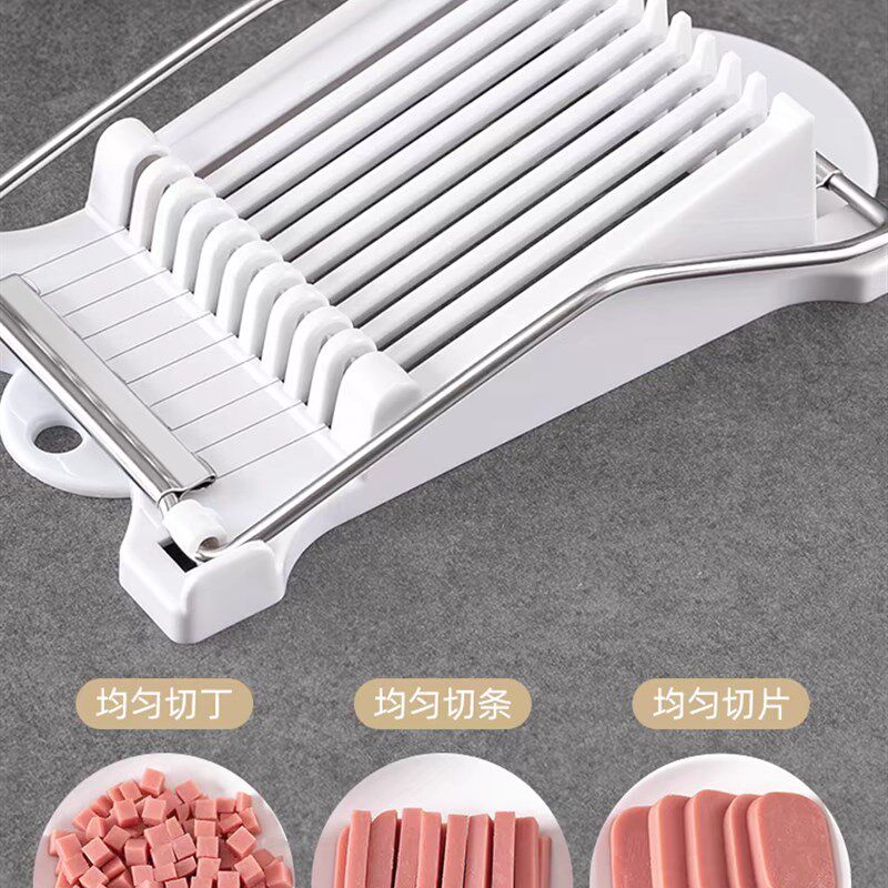 切凉粉网格刀 切条午餐肉切片器切奶酪火腿鸭p鸡蛋均匀切豆腐神器