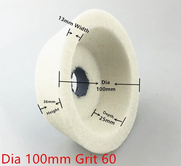 *1pcs -shaped Dia70/100/125mm White corundum grinding wheel