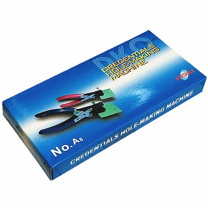 免层压PVC打孔钳圆孔扁孔方形材料卡纸硬塑料片R3R5R10手动倒角器