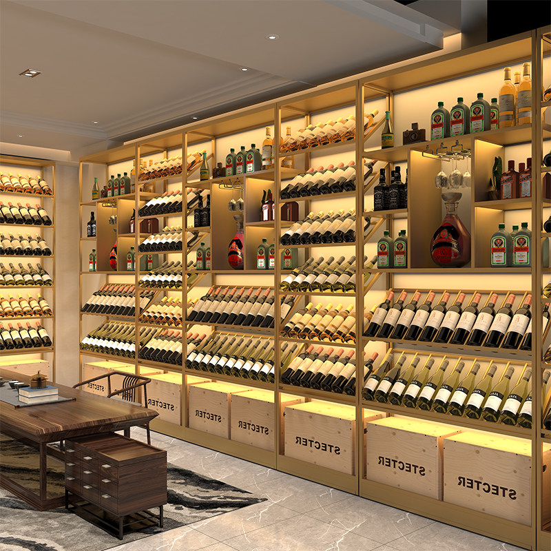红酒柜酒架置物架子商用落地式多层陈列靠墙N酒庄葡萄酒展示柜定,商业/办公家具,红酒架/柜,淘宝优惠券,粉丝福利购,淘宝优惠卷