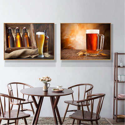 个KT酒吧装饰画啤酒挂画现代简约时尚性意餐馆包厢背景墙V壁g3kUX