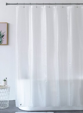 Heavy Duty 3D Eva Clear Shower Curtain Liner Set for Bathroo