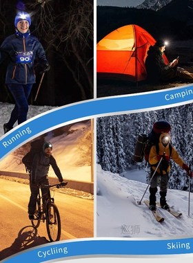 LED Beanie Torch Hat with Light Men/Women Hat Winter Warm He