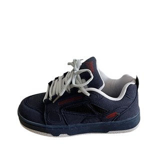 加绒面包鞋男款板鞋美式高街新款小众鞋子秋冬高级感情侣休闲鞋女