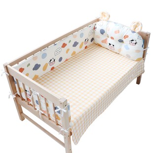 婴儿床床围栏软包防摔撞宝宝儿童拼接床床围挡布一片式可拆洗