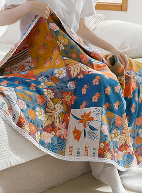 90x180cm纱布大浴巾女吸水速干高级家用大人男全棉可穿裹巾