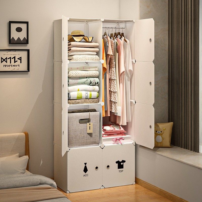 简易衣架落地防尘卧室床r头柜挂衣架一体衣帽架小衣柜收纳置物架,收纳整理,衣帽架,淘宝优惠券,粉丝福利购,淘宝优惠卷