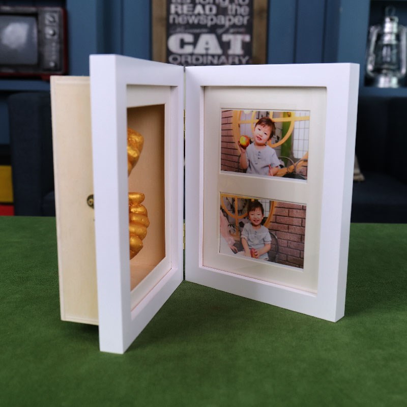 宝宝手脚模3d立体diqy模型克隆粉模型粉制作婴儿满月周岁手模纪念