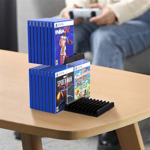 ps5 slim游戏卡光盘q碟片收纳支架XBOX挂墙储存CD盒switch周边配