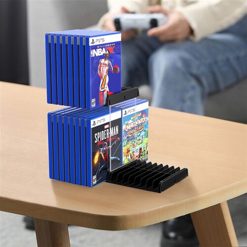 ps5 slim游戏卡光盘q碟片收纳支架XBOX挂墙储存CD盒switch周边配