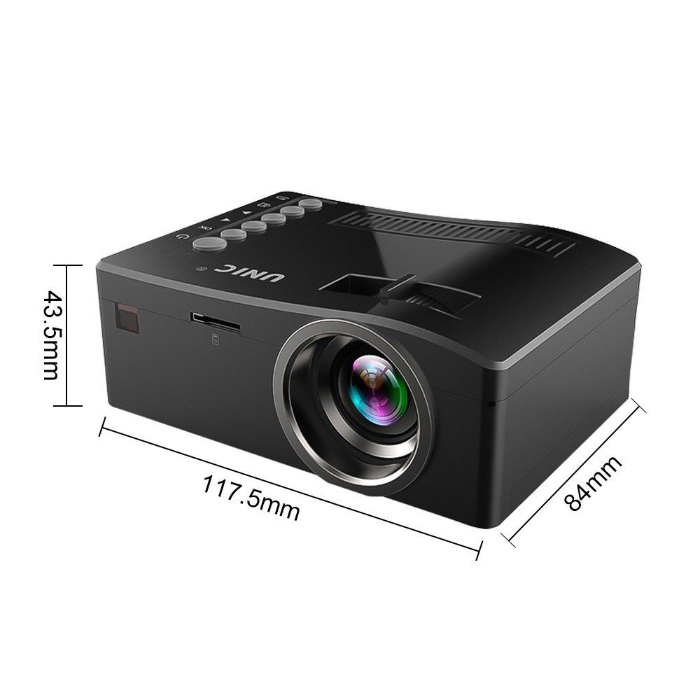 推荐1Pc Portable Mini Projector HD 1080P Home Movies Project