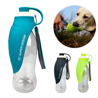 580ml Portable Pet Doi Water Bootle Soft SilPgctne Leaf Desi