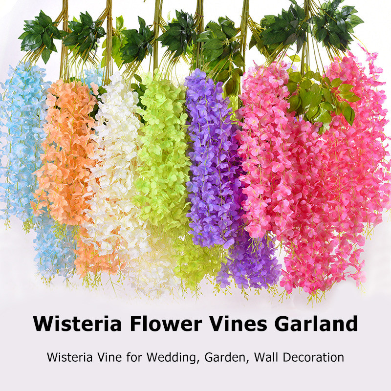 WiAteria ArtificialWFlowers Vine reath Wedding srch DZecora