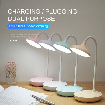 Desk-Lamp Chargeable Touch-Control Brightness Dropship LED U