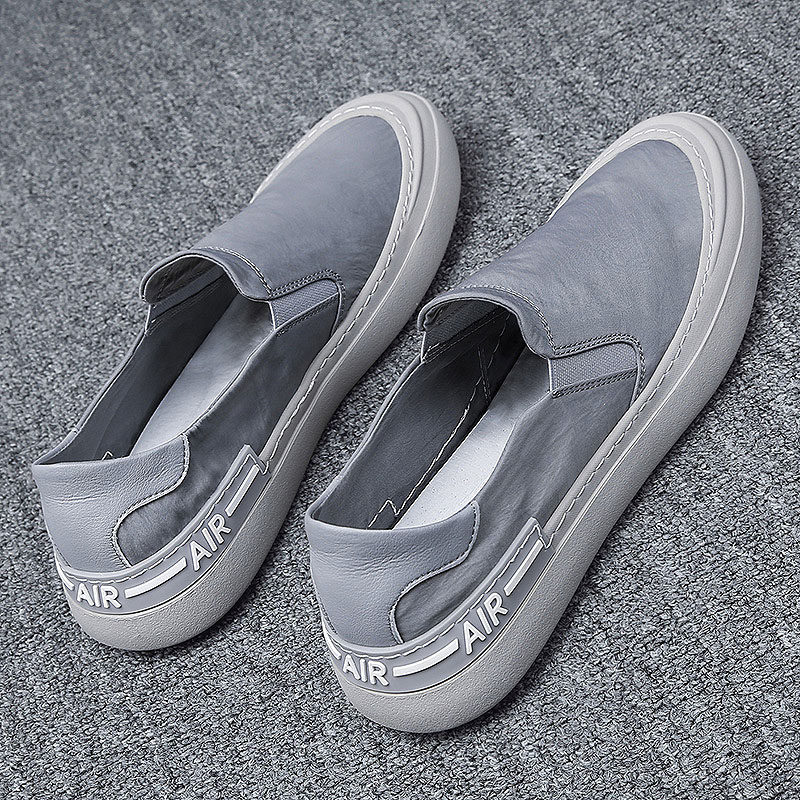 春季男鞋运动休闲冰丝布鞋2023新款帆布鞋男士懒人一脚蹬夏季潮鞋