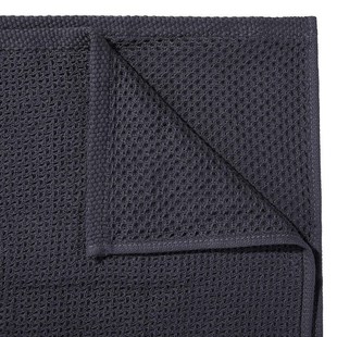 Dish-Towels Weave Dark-Grey Quick-Drying Kitchen Cotton Ultr