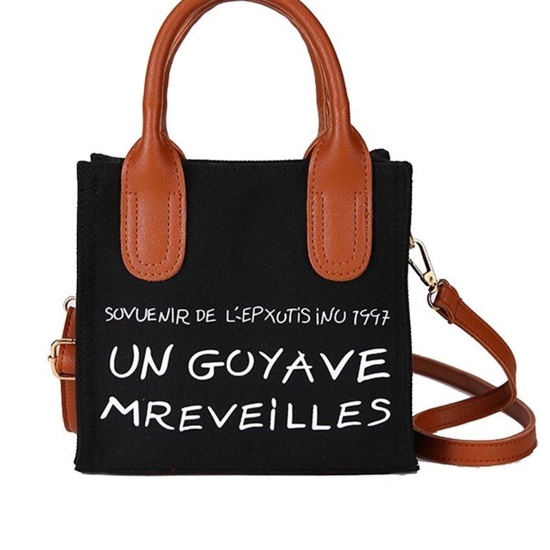 帆布小包包女2024新款潮韩版百搭斜挎包女包时尚大学生单肩手提包