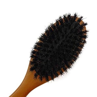 Massage Comb Paddle-Brush Hair Boar-Bristle Anti-Static Natu