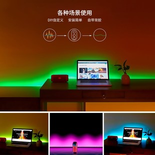 Bluetooth RGB Diode 速发LED light Strip USB BackLight Tap