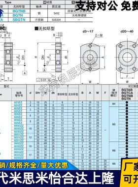轴承座BGTAB BGTNB605 625 606 626 608 628 6900 6000 6200ZZ