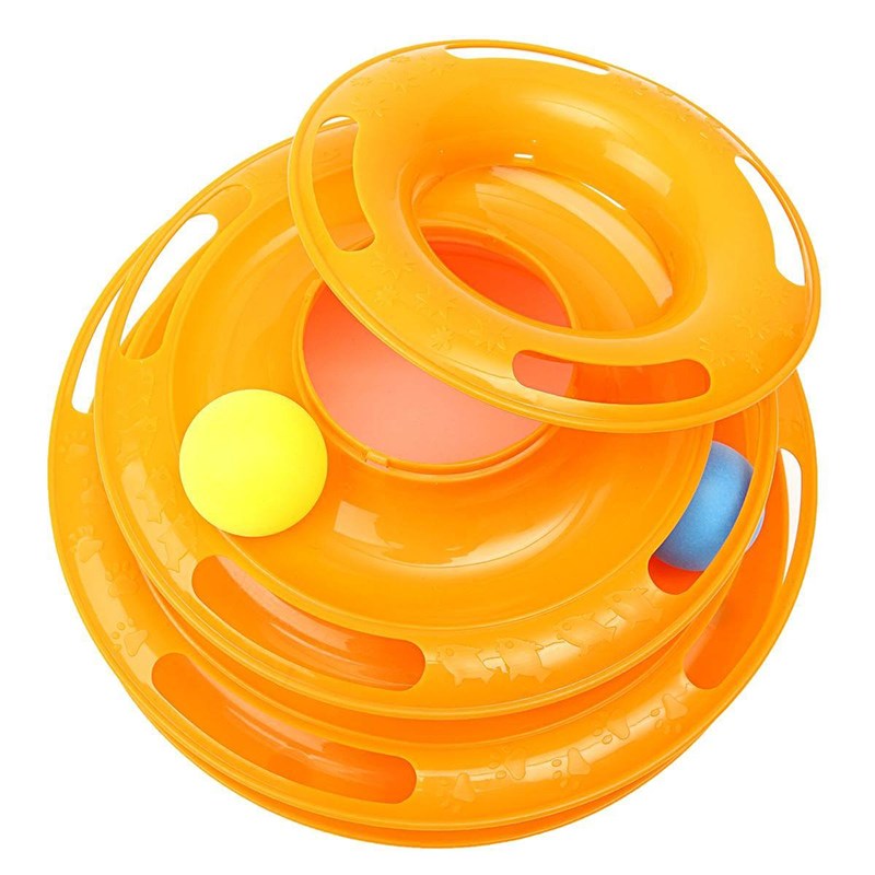 Games Labyrinth ball Toy 3 Layers Plastic for Cat Dog Animal