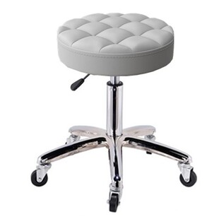 椅白红色黄黑红橙小圆椅款吧椅凳子小圆凳脚钉S款吧台升降滑轮新