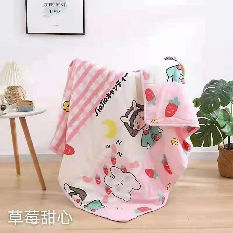 速发粉色小被子铺垫品官舰不定义个幼儿园夏天睡袋两用季薄蚕丝斤