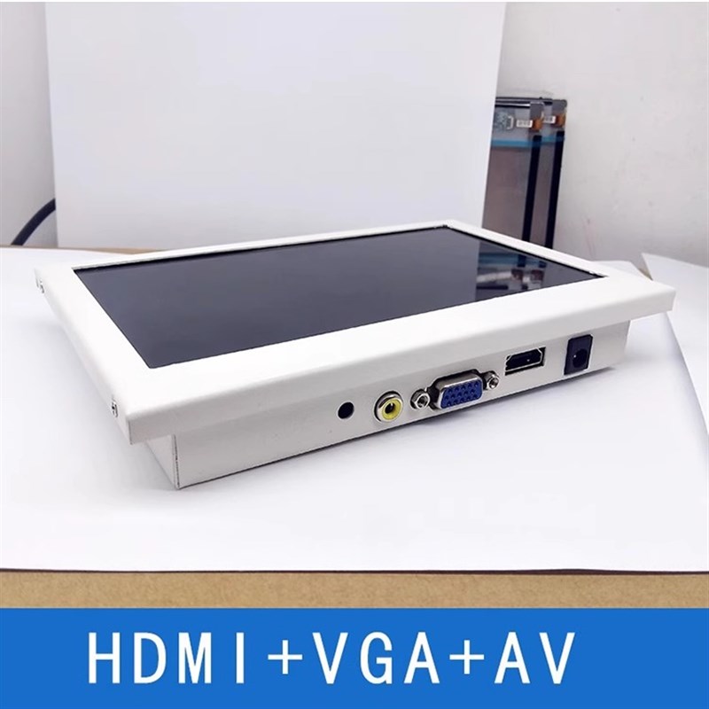 7/8/10寸便携式小显示屏VGA显微镜外接扩展触摸电脑显示器副屏慕