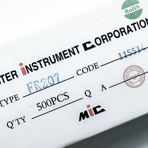 FR207 DO-15 直插快恢复二极管整流器 2A/1000V