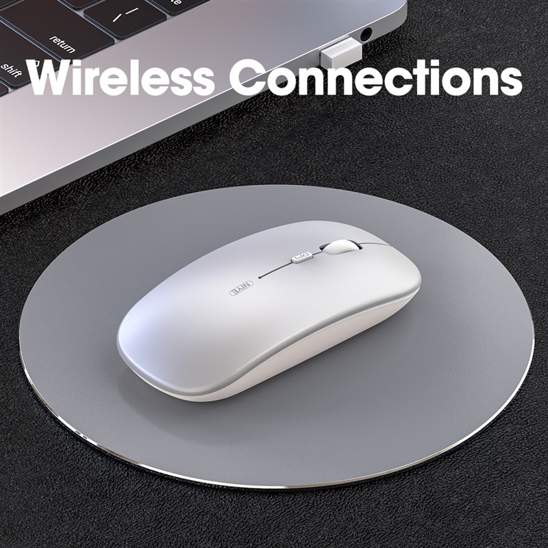 推荐Niye Wireless Mouse Computer Bluetooth Mouse Silent PC M