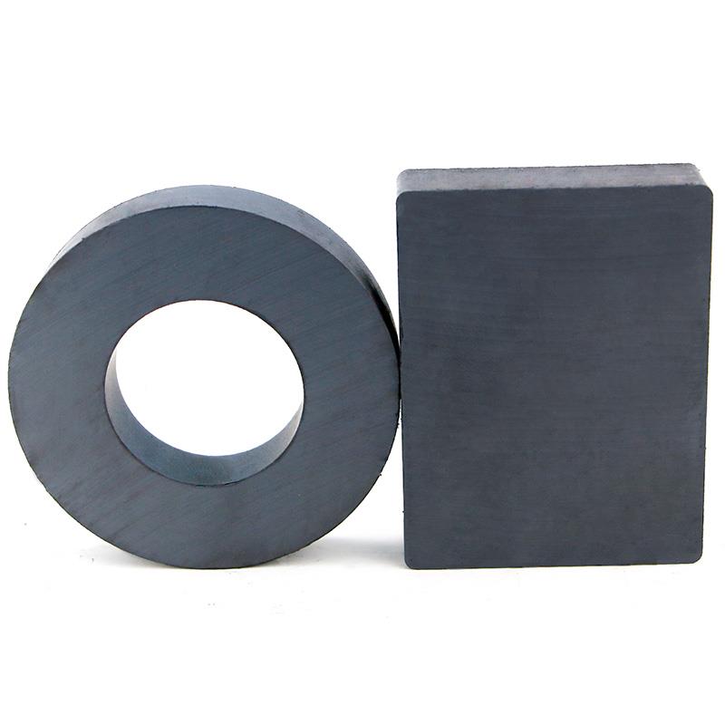 极速Rectangular strong ferrite large round magnet ordinary L