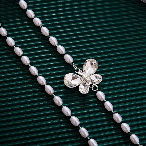 夏天可外露美背6MM 串珠肩带可调节内衣连衣裙晚礼服吊带