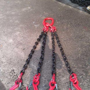 销吊钩链条可铁链起重链成吊厂双套Y具腿吊订制吊 吊环 挂钩索具
