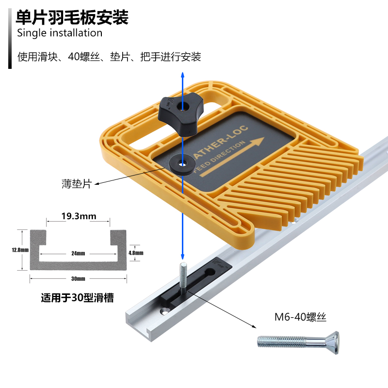 新品加长羽毛板倒装雕刻机锯台带锯电圆锯木工台锯专用辅助工具-封面