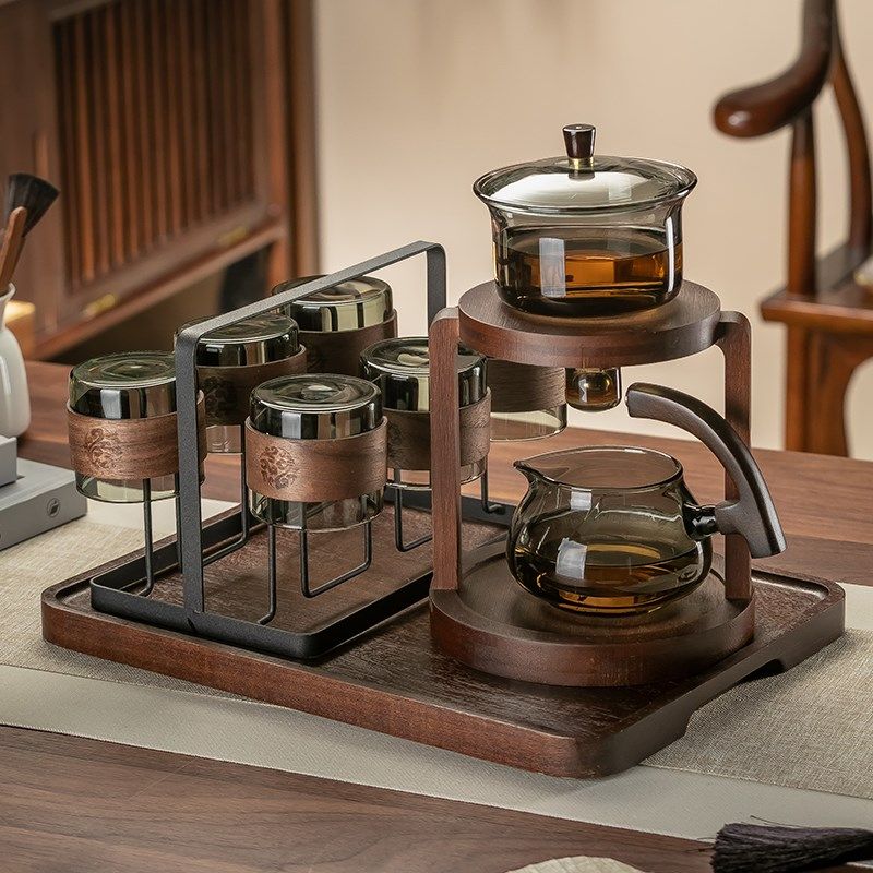 玻璃自动茶具套装网红磁吸泡茶壶茶杯家用功夫茶懒人泡茶神器,餐饮具,功夫茶具,淘宝优惠券,粉丝福利购,淘宝优惠卷