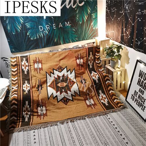 速发Nordic ins Bohemia lazy sofa blanket blanket Indian ethn