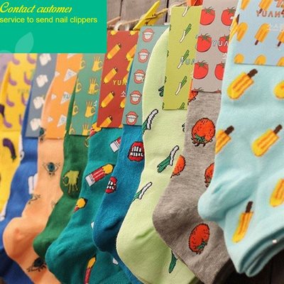 推荐korea cotton lovers socks cute pattern sock korean versi 女士内衣/男士内衣/家居服 船袜 原图主图