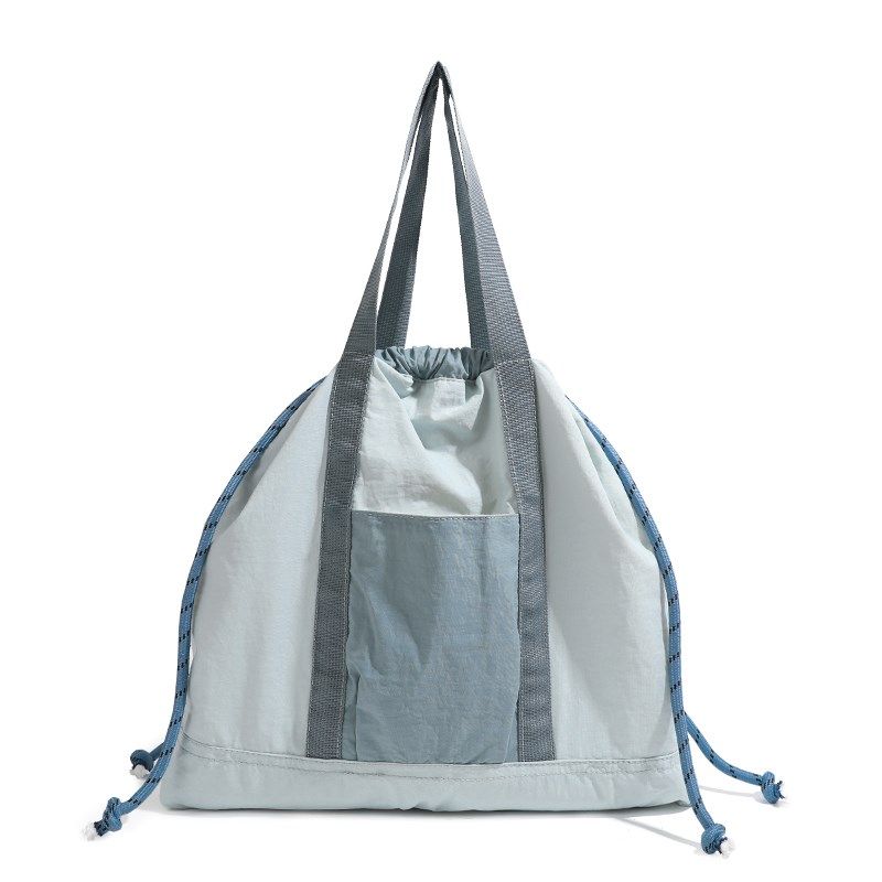 兮兮定制小众蓝灰色抽绳双肩包女轻便日系单肩包包休闲大容量背包,箱包皮具/热销女包/男包,时尚帆布包,淘宝优惠券,粉丝福利购,淘宝优惠卷